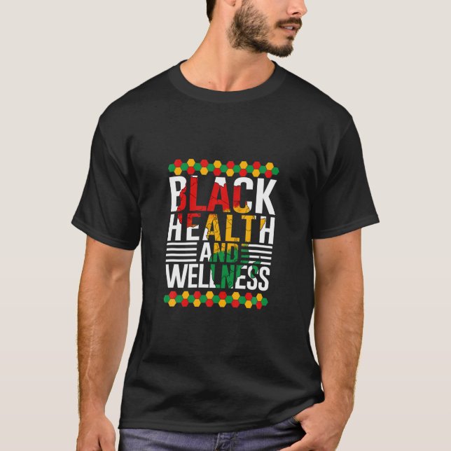 T-shirt Santé Noire Et Bien-Être Mois Noir Histoire Mela (Devant)