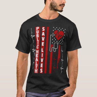 T-shirt Santé publique et santé publique : sauver un drape
