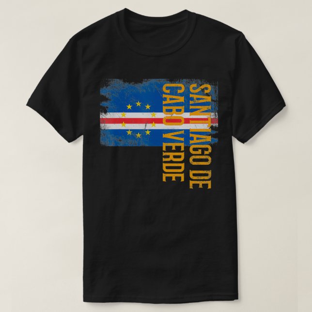 T-shirt Santiago de Cabo Verde Cap-Vert Cap-Verdiens Moi (Design devant)