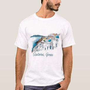 T-shirt Santorin Grèce