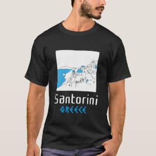 T-shirt Santorin Grèce Souvenir 1