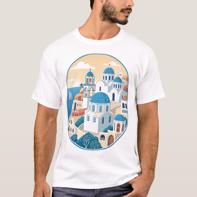 T-SHIRT SANTORINI (Devant)