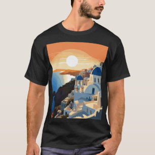 T-SHIRT SANTORINI GRÈCE N° 1