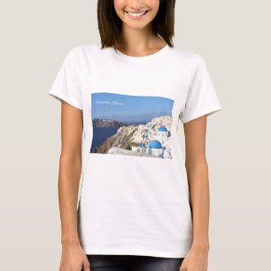 T-shirt Santorini, Grèce, village d'Oia, photographie
