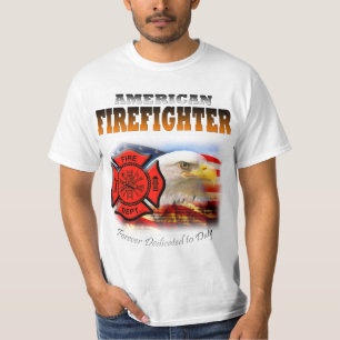 T-shirt Sapeur-pompier américain consacré au devoir