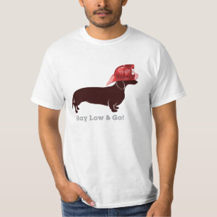 T-shirt Sapeur-pompier "séjour de teckel bas "