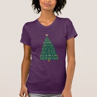 T-shirt Sapin de Noël des Noms de Jésus