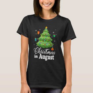 T-shirt Sapin de Noël Noël en août Tenue