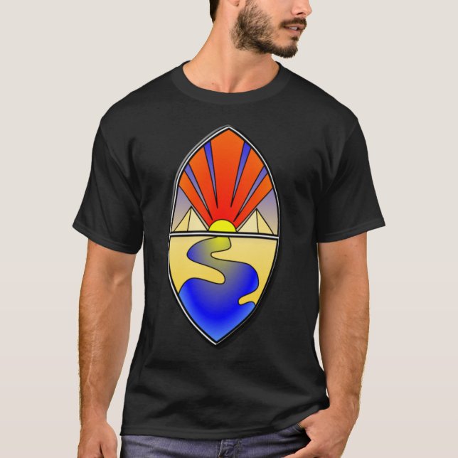 T-shirt Sapphire Lamen courant Couleurs foncées (Devant)