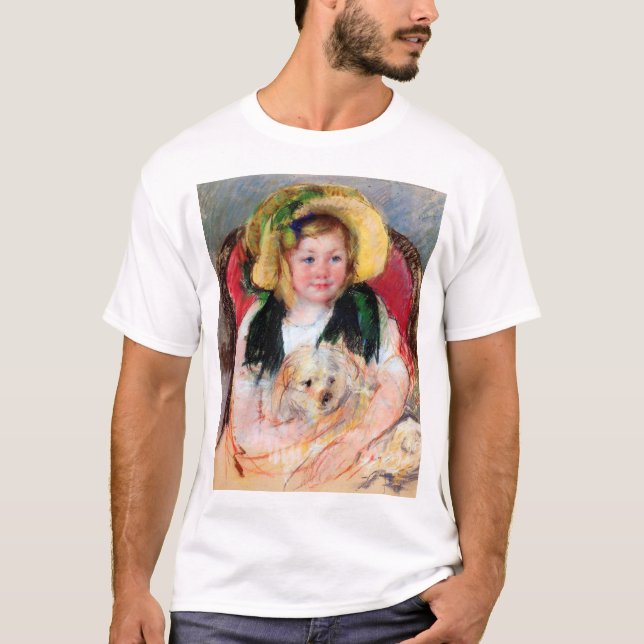 T-shirt Sara avec son chien, Cassatt (Devant)