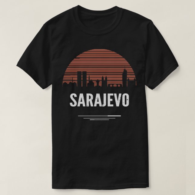 T-shirt Sarajevo Skyline (Design devant)