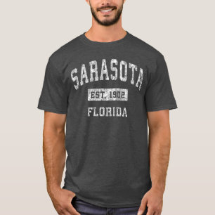 T-shirt Sarasota Floride FL Vintage Sports Dés Établis