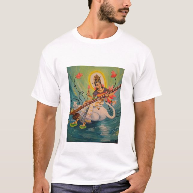 T-shirt Saraswati Hindu Goddess Tee (Devant)