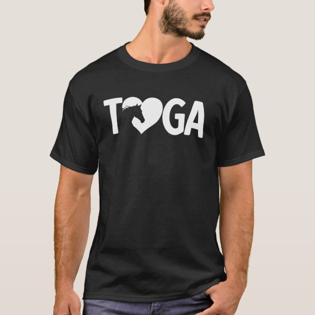 T-shirt Saratoga Springs New York Heart Toga Horse Racing (Devant)