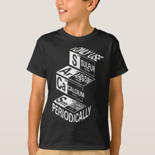 T-shirt Sarcasme Table Périodique Élément Bizarre Science