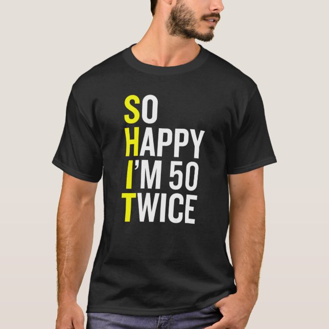 T-shirt Sarcastique 50 ans B Jour 50e Anniversaire Gag (Devant)