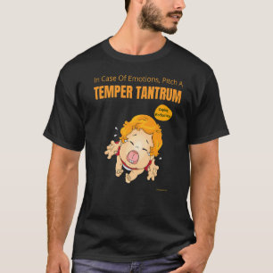 T-shirt Sarcastique En Coque D'Émotions Poser Un Tir Tempe