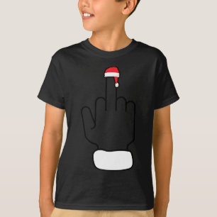 T-shirt Sarcastique Moyen Doigt Funky Noël Noël Noël Noël 