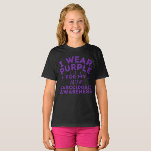 T-shirt Sarcoïdose Personnalisée Je Porte Le Violet Pour M