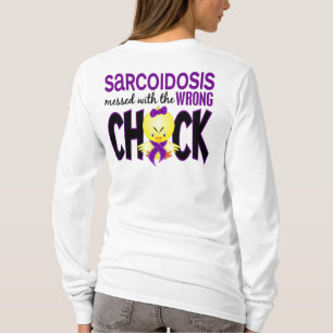 T-shirt Sarcoïdose salie avec le poussin faux