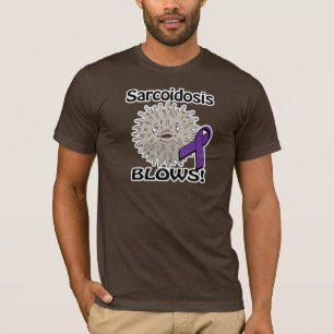 T-shirt Sarcoïdose souffle le design de sensibilisation