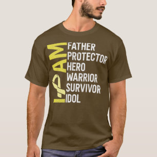 T-shirt Sarcome Cancer Sensibilisation Je suis père héros 