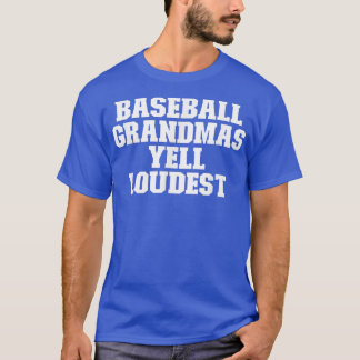 T-shirt Sardaigne Drôle De Base-Bal Grandmas Yell Plus For