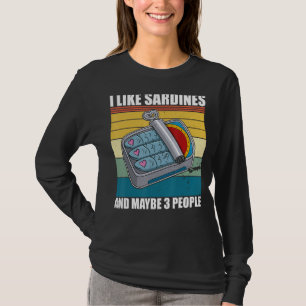 T-shirt Sardine anchois poissons plats de poisson cuisine