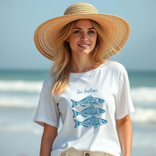 T-shirt Sardines-Ocean Blue Hawaiian Fishman Fashion