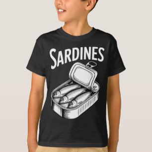 T-shirt Sardines poisson en conserve amateur de nourriture