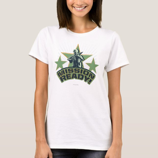 T-shirt Sarge de l'armée : prêt à la mission ! (Devant)