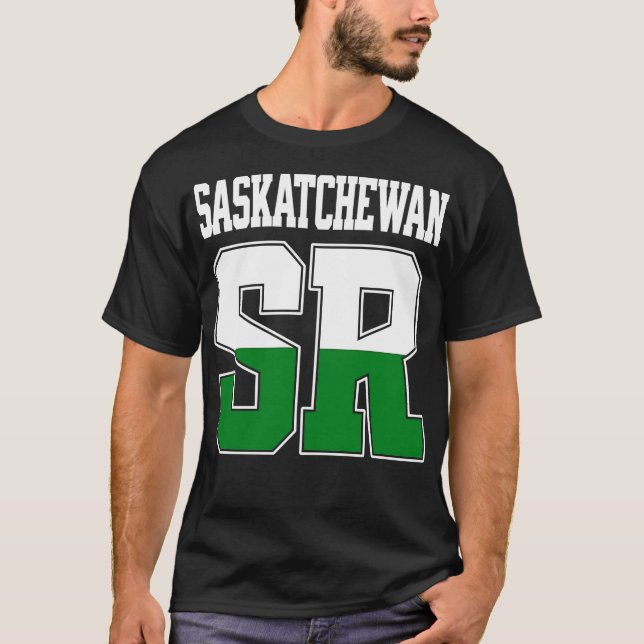 T-shirt Saskatchewan SR Varsity Conception inspirée (Devant)