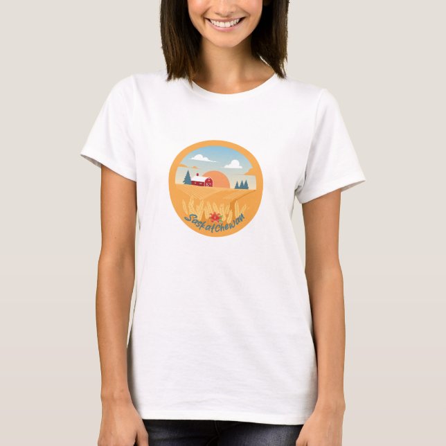T-shirt Saskatchewan vintage (Devant)