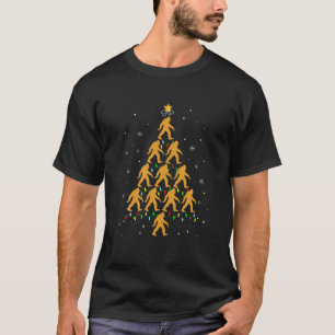 T-shirt Sasquatch de Noël de Bigfoot Père Noël Noël