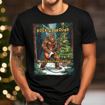 Sasquatch Guitar Rockin' Around Christmas Tree