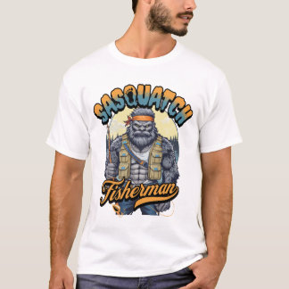 T-shirt Sasquatch pêcheur