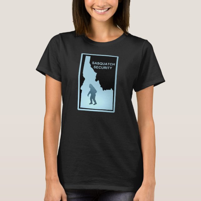 T-shirt Sasquatch Security - Idaho (Devant)