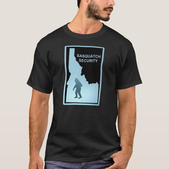 T-shirt Sasquatch Security - Idaho (Devant)