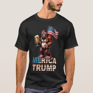 T-shirt Sasquatch Trump Biden 2024 Préélection 4 Juil