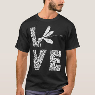 T-shirt Sassenach libellules Insectes Love Bugs Entomologi
