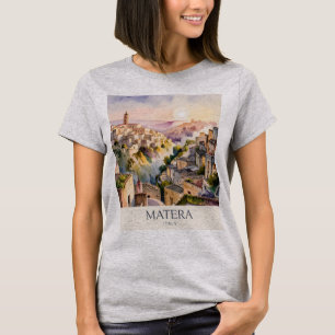T-shirt Sassi di Matera Voyage Italie Ville Troglodyte Aqu
