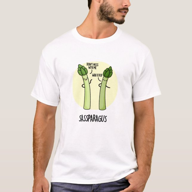 T-shirt Sassparagus Funny Asparagus Vegetable Pun (Devant)