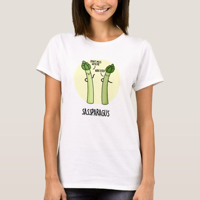 T-shirt Sassparagus Funny Asparagus Vegetable Pun (Devant)