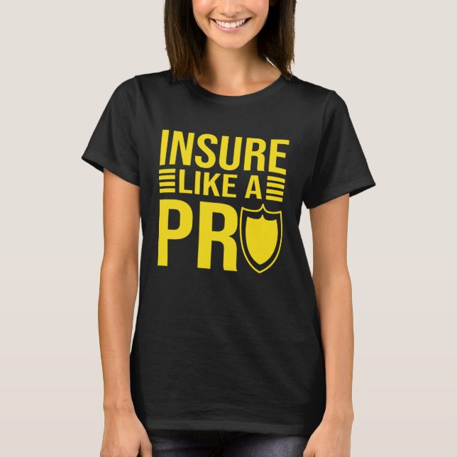 T-shirt S'Assurer Comme Un Agent De Vente Pro Family Assur (Devant)
