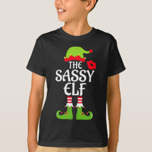 T-shirt Sassy Elf Matching Family Group Christmas Party Xm