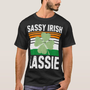 T-shirt Sassy Irish Lassie Funny Saint Patricks Day Cadeau