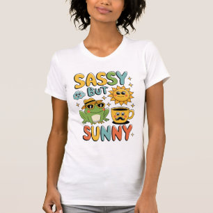 T-shirt Sassy Mais Ensoleillé - Drôle Frog été
