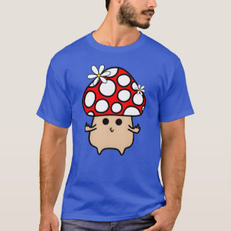 T-shirt Sassy Red Mushroom Pouting and Showing Middle Fing