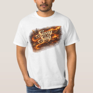 T-Shirt Sassy Sag Zodiaque – Feu Sagittaire Audaci