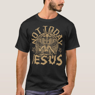 T-shirt Satanic Baphomet Satan Pas aujourd'hui Jésus Tank